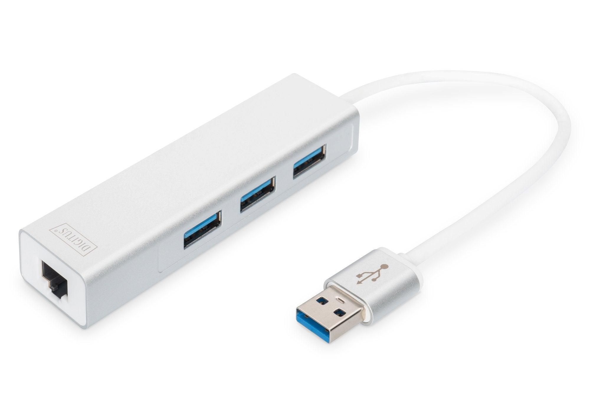 Conversor Hub Digitus Usb 3.0 3 Usb A/H 1x Usb A/M 1x Rj45 Gigabit