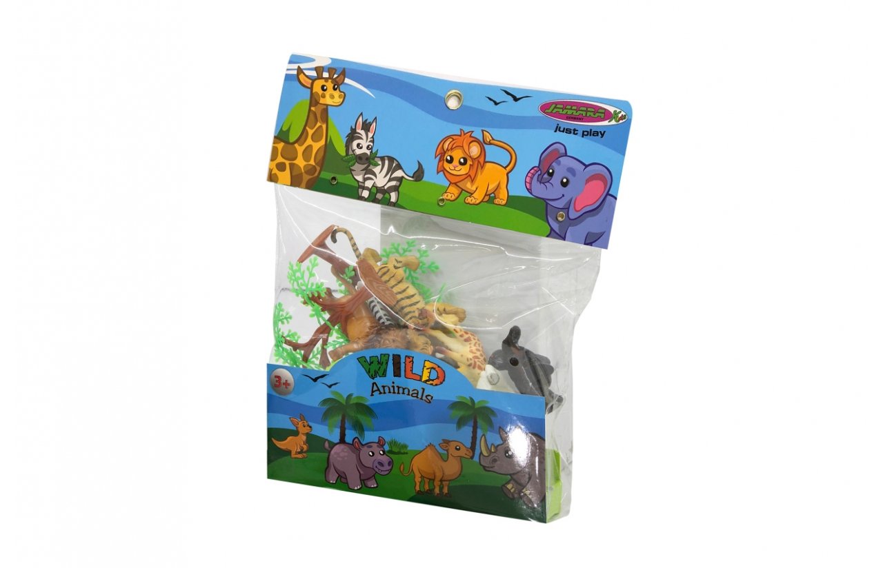 Jamara Tierspielset Wild Animals 3,5" 16tlg. 3+