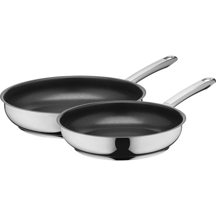 Silit Calabria Pfannen-Set, 24 & 28 Cm (Acero Inoxidable Negro) 2133305491