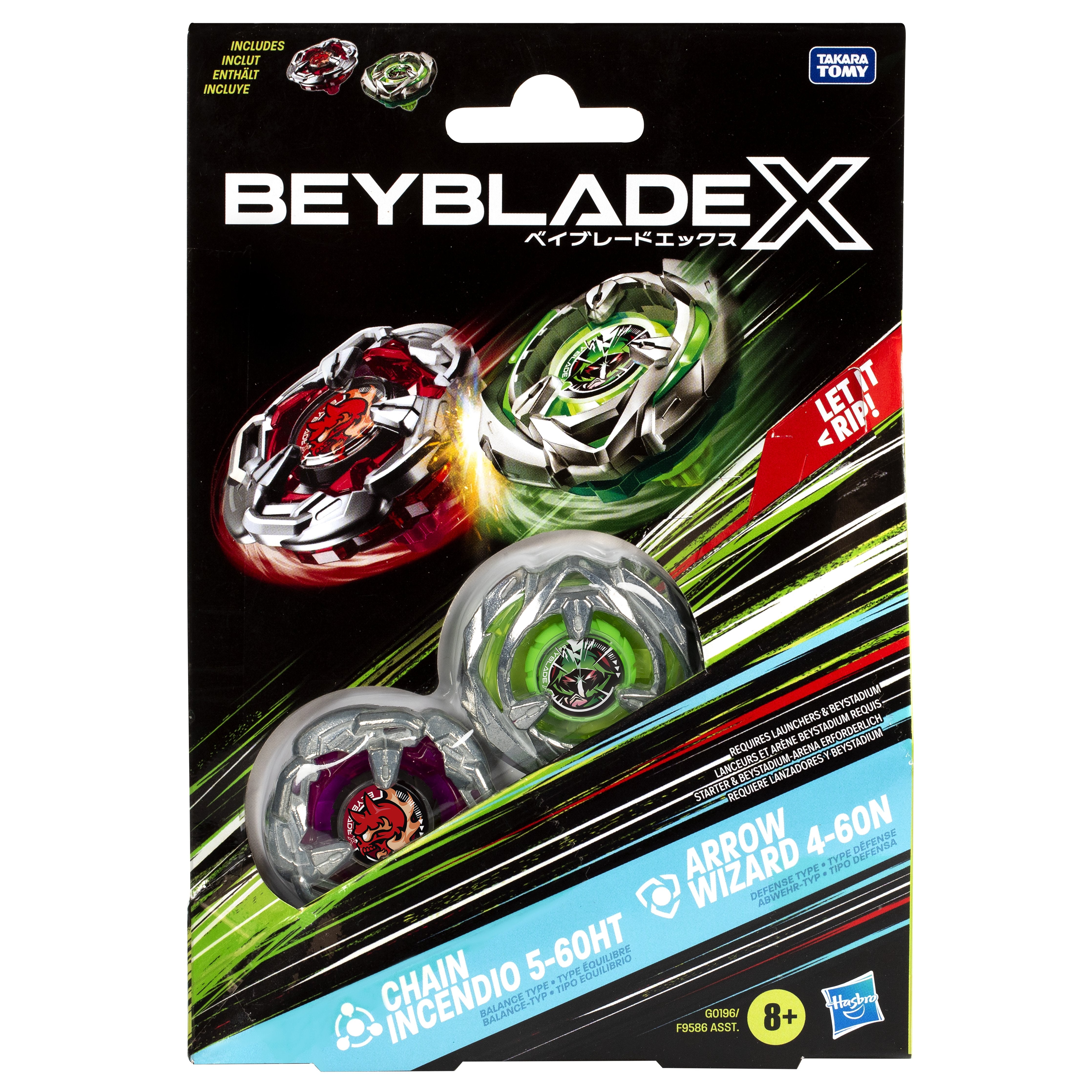 Juego Chain Incendio 5-60ht Arrow Wizard 4-60n Beyblade X