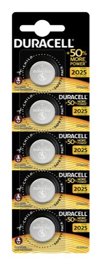 Duracell Pila Boton Litio Cr2025 3v Pack De 4 Blister*5x4