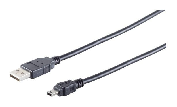 EAN 8716065218534 - Microconnect USBAMB82 cable USB USB 2.0 1,8 m USB A Mini-USB B Negro imagen 1