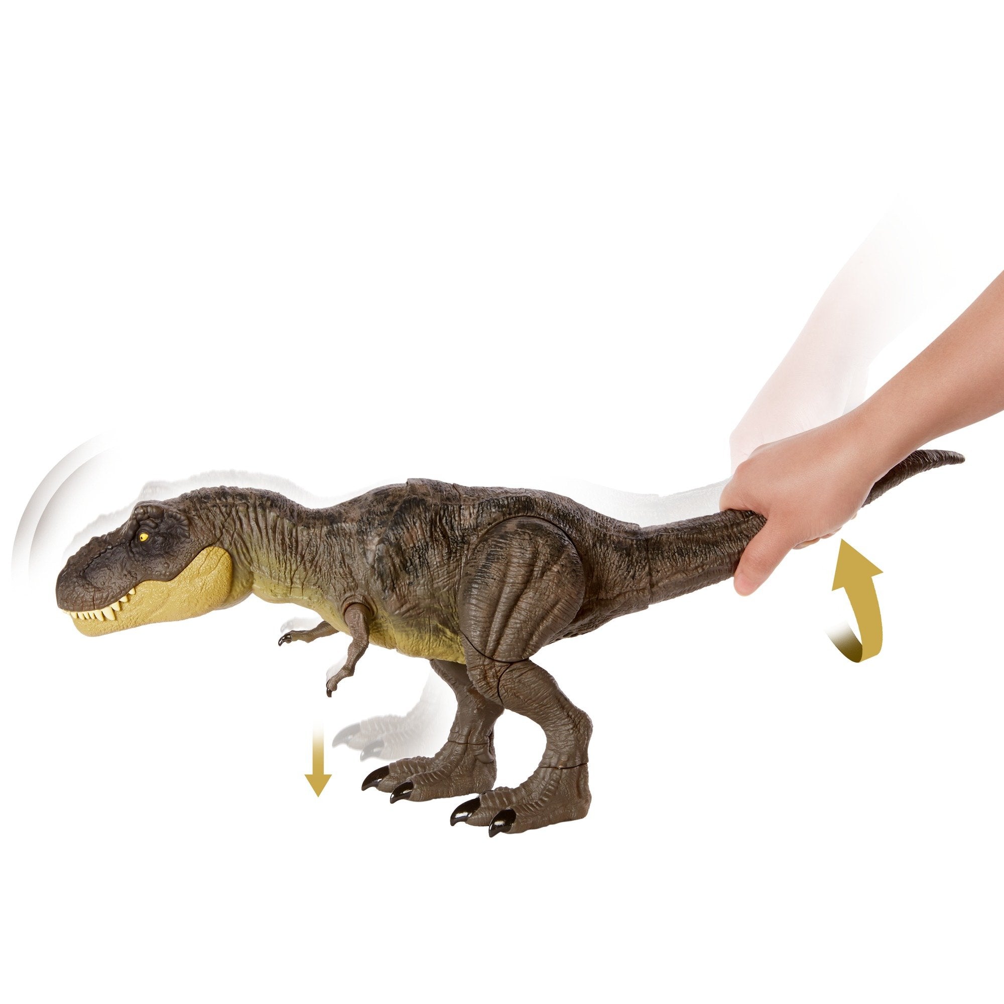 Mattel Jurassic World Stomping Battle Acción T-Rex Mini-Play Figura Gwd67