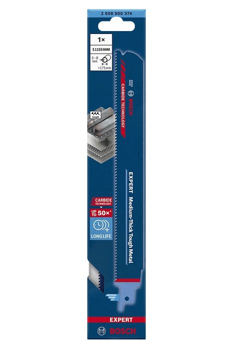 Bosch Hoja De Sierra De Sable Expert 'Medium-Thick Tough Metal' S 1155 Hhm 2608900374