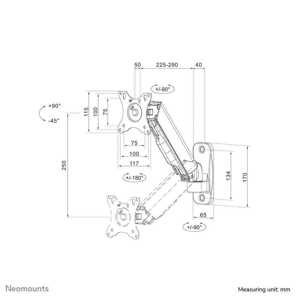 EAN 8717371449117 - Neomounts WL70-440BL11 soporte para TV 81,3 cm (32") Negro imagen 18