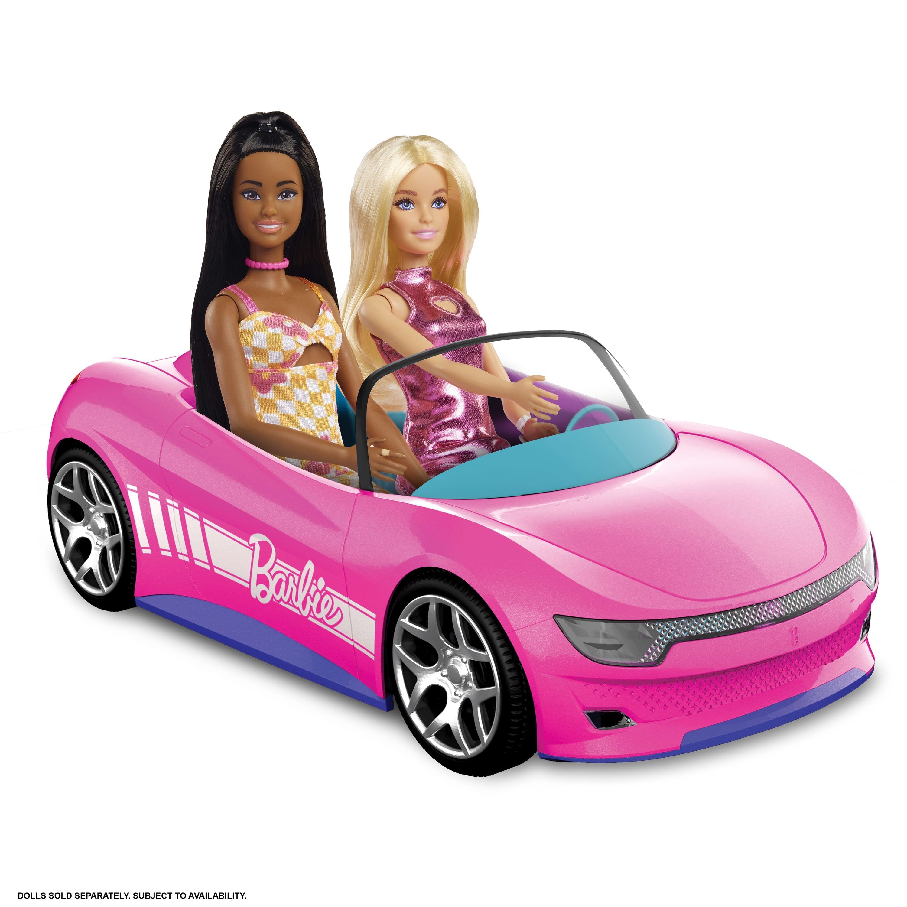 Coche Teledirigido Convertible Barbie De Ruedas Calientes Jbh05