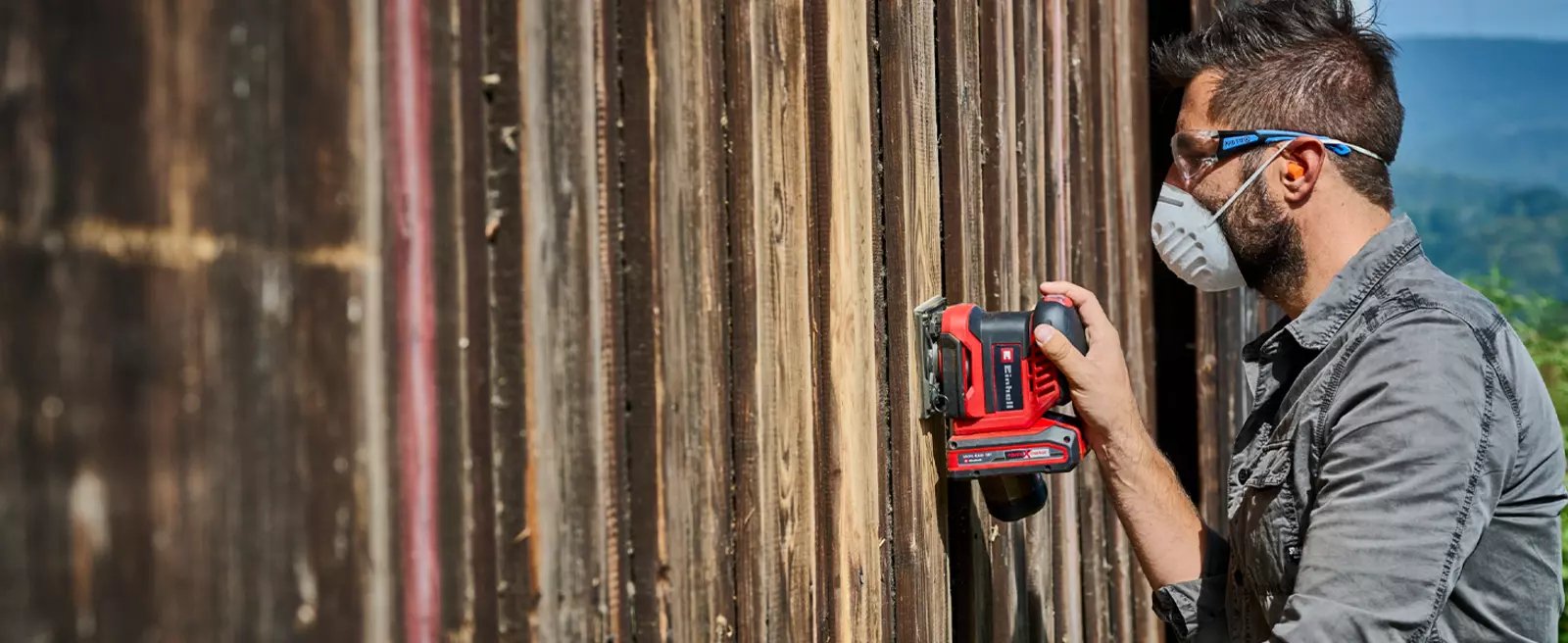 Lijadora Einhell Orbital Te-Os 18/113 3x Li-Solo, 4460730 Rojo/Negro