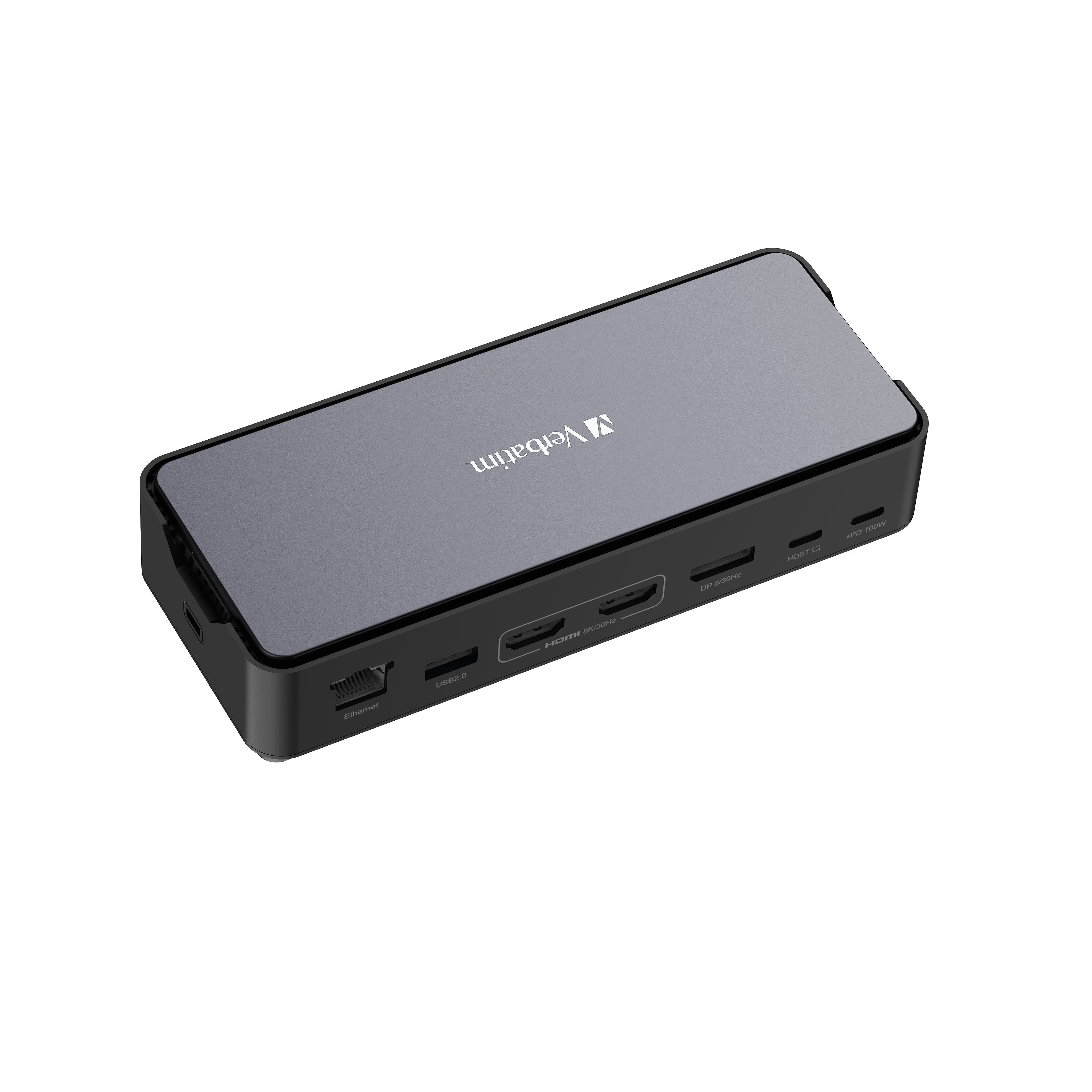 Verbatim Usb-C Pro Dockingstation Cds-15ssd Con Hdmi/4k/Ssd 256gb/Rj45/Usb-A