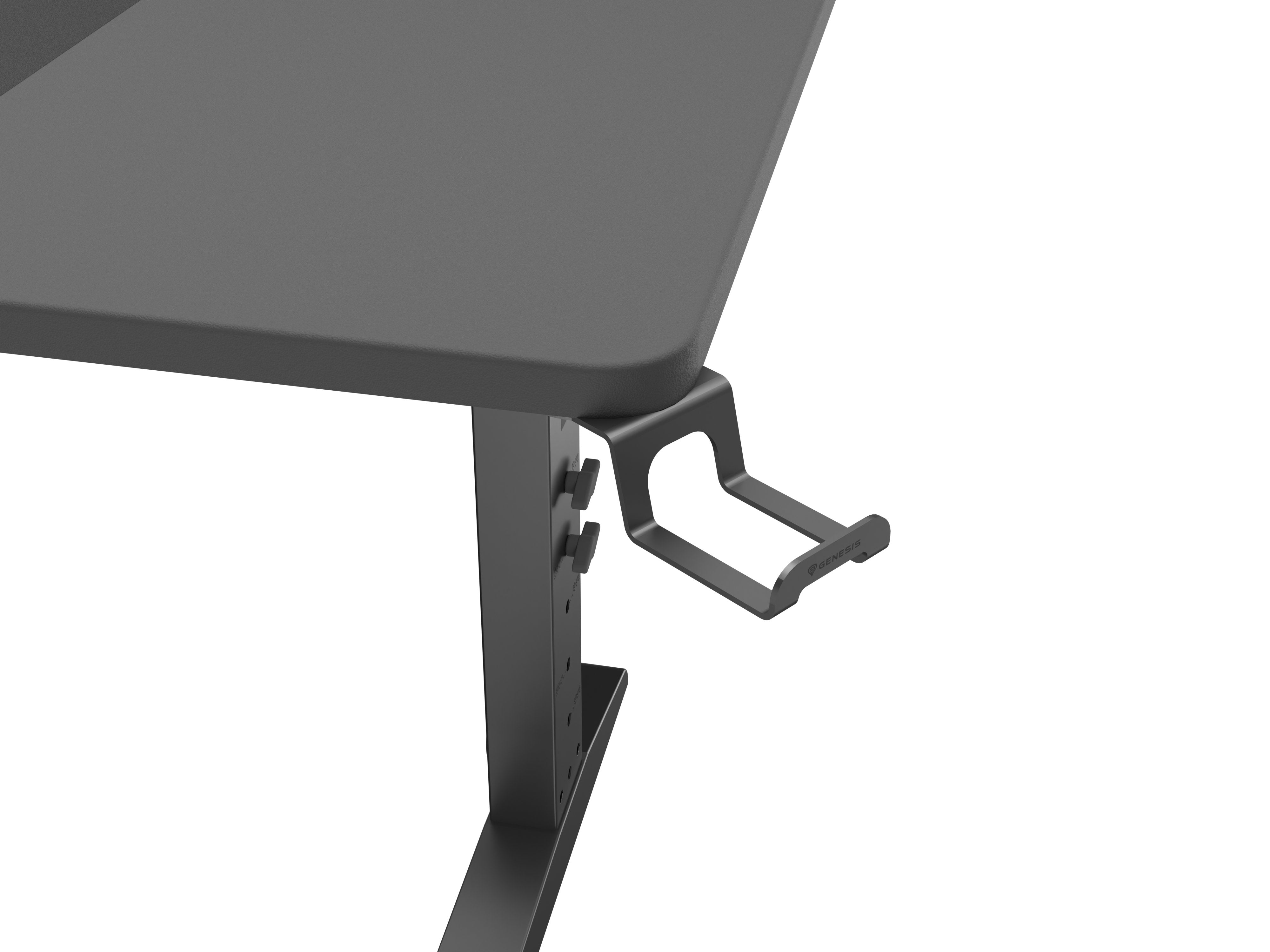 Mesa Gaming Genesis Holm Modular 140 Rgb Negro 140x75 Cm