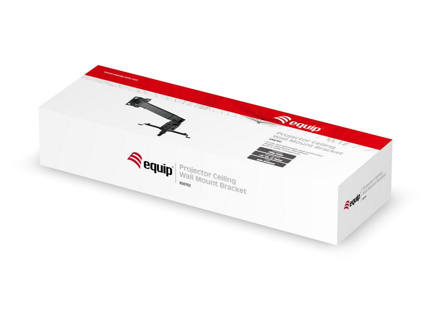 Equip Soporte De Proyector Inclinable Para Techo O Pared 430-650mm Hasta 20kgs Color Negro