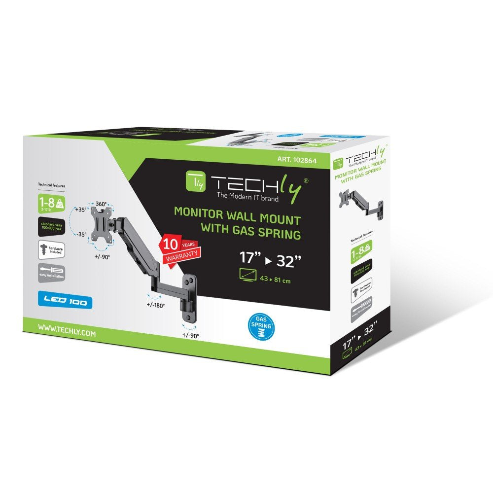 EAN 8051128102864 - Techly ICA-LCD G112 soporte para TV 81,3 cm (32") Negro imagen 2
