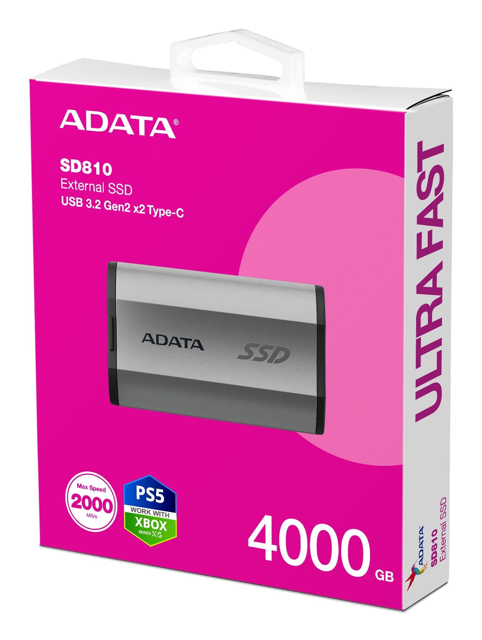 EAN 4711085945815 - ADATA SD810 4 TB USB Tipo C USB 3.2 Gen 2x2 Plata imagen 6