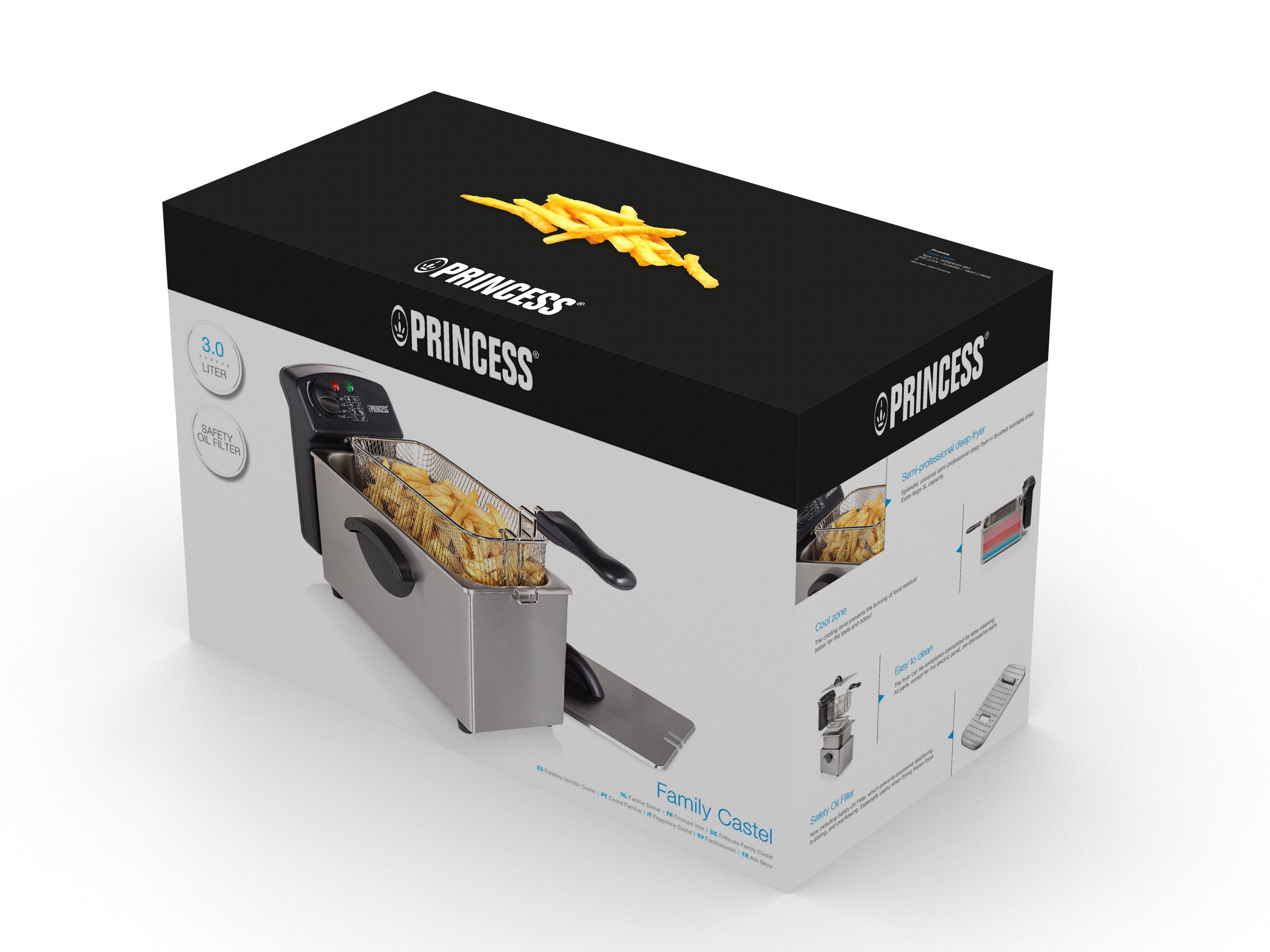 Freidora Princess Family Castle 182626 2000w Capacidad 3l