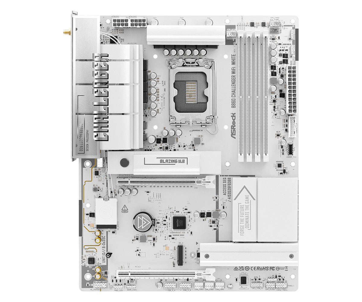Mb Asrock Intel 1851 B860 Challenger Wifi White