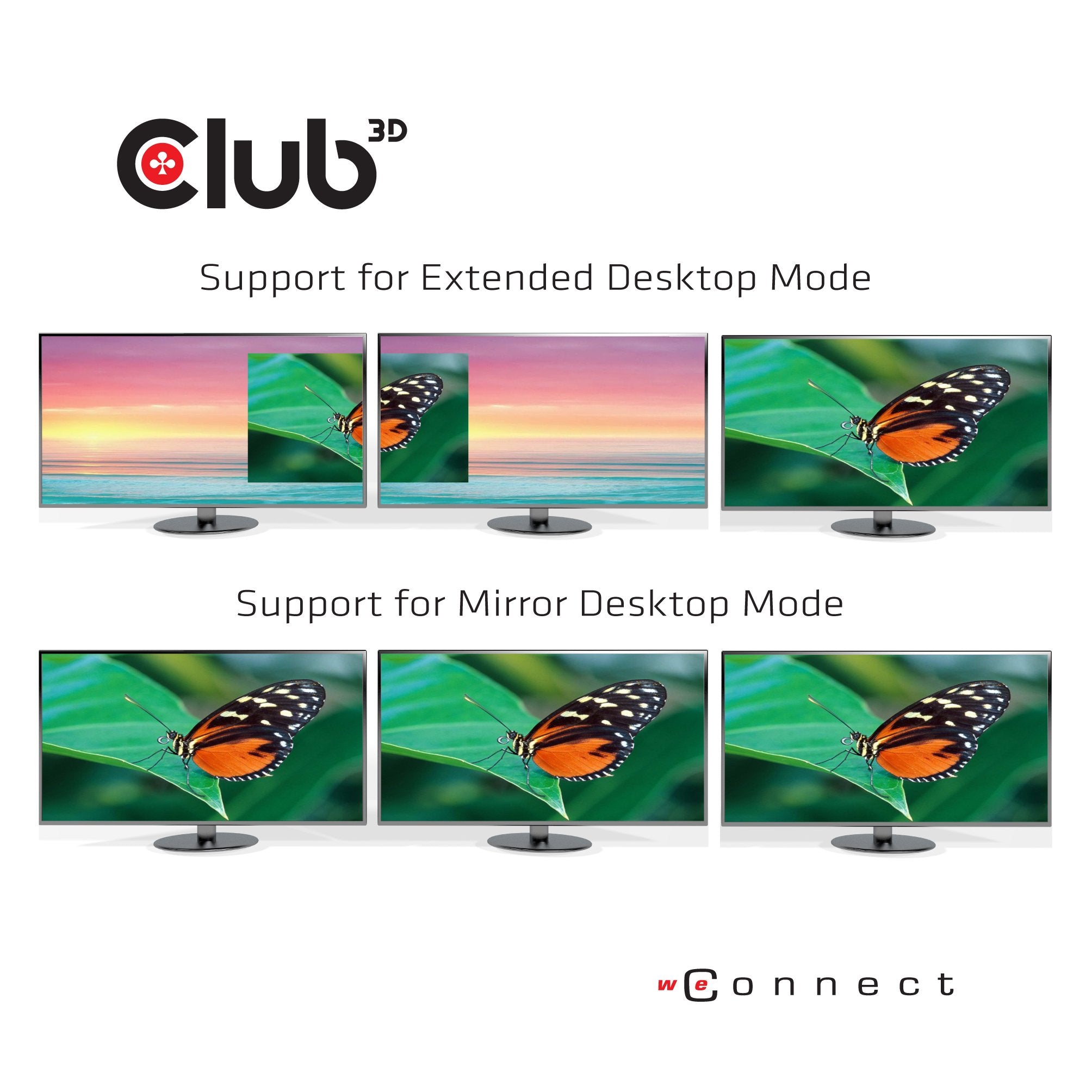 EAN 8719214471422 - CLUB3D USB TYPE C 3.2 GEN1 MULTISTREAM TRANSPORT MST HUB DISPLAY PORT 1.4 TRIPLE MONITOR DisplayPort male imagen 6