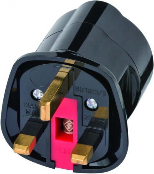 EAN 4007123189717 - Brennenstuhl Travel Adapter earthed/GB adaptador de enchufe eléctrico Tipo G (RU) Tipo F Negro imagen 2