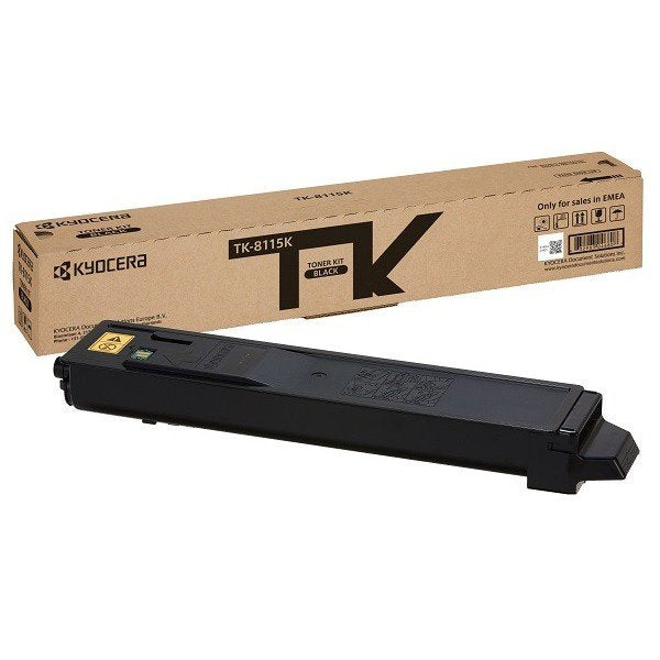 Toner Original Kyocera Tk 8115k,Negro,Para Ecosys M8124cidn, M8124cidn/Kl3, M8130cidn, M8130cidn/Kl3