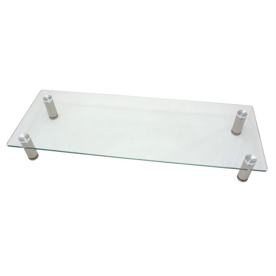 Roline Hhenverstellbarer Glas-Monitor-Stnder Rechteckig, Bis 20 Kg