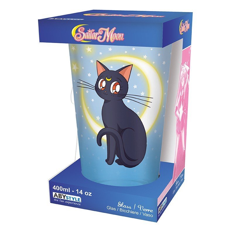 Vaso Grande Abystyle Sailor Moon Luna Y Artemisa 400 Ml