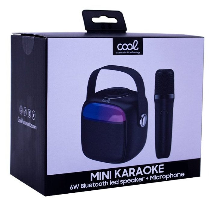 Altavoz Karaoke Cool Mini Karaoke 6w Negro