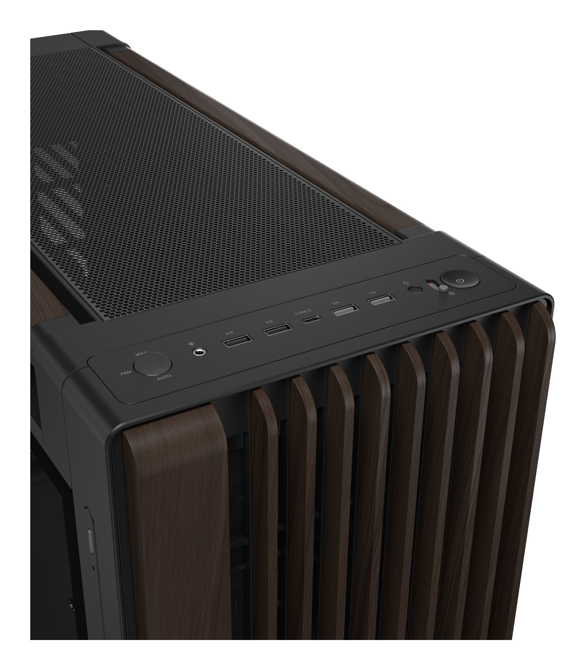 Caja Pc Asus Geh Proart Pa602 Walnut Wood Tg Pwm Modern Negro