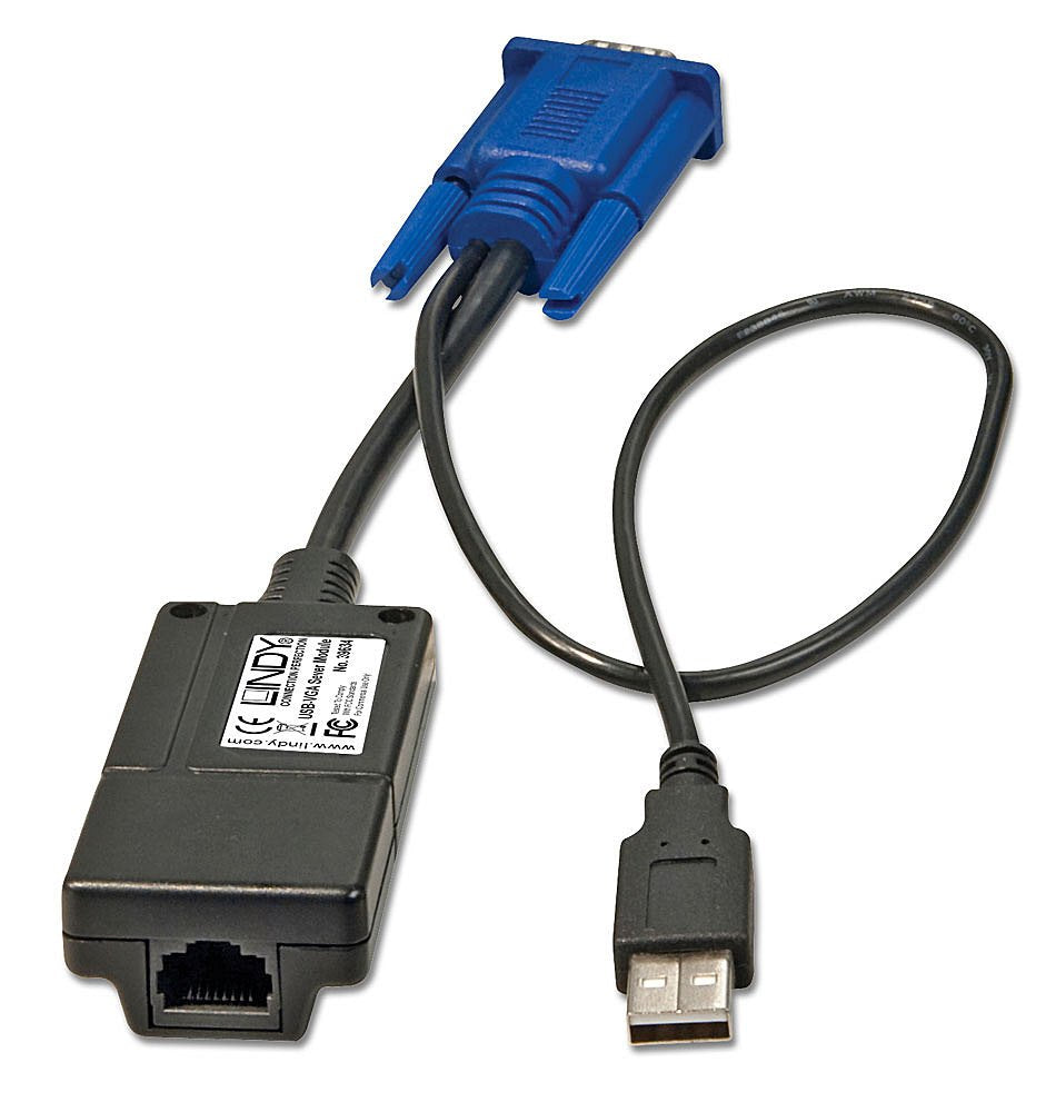 Lindy 39634 Cable Splitter/Combiner Black, Blue