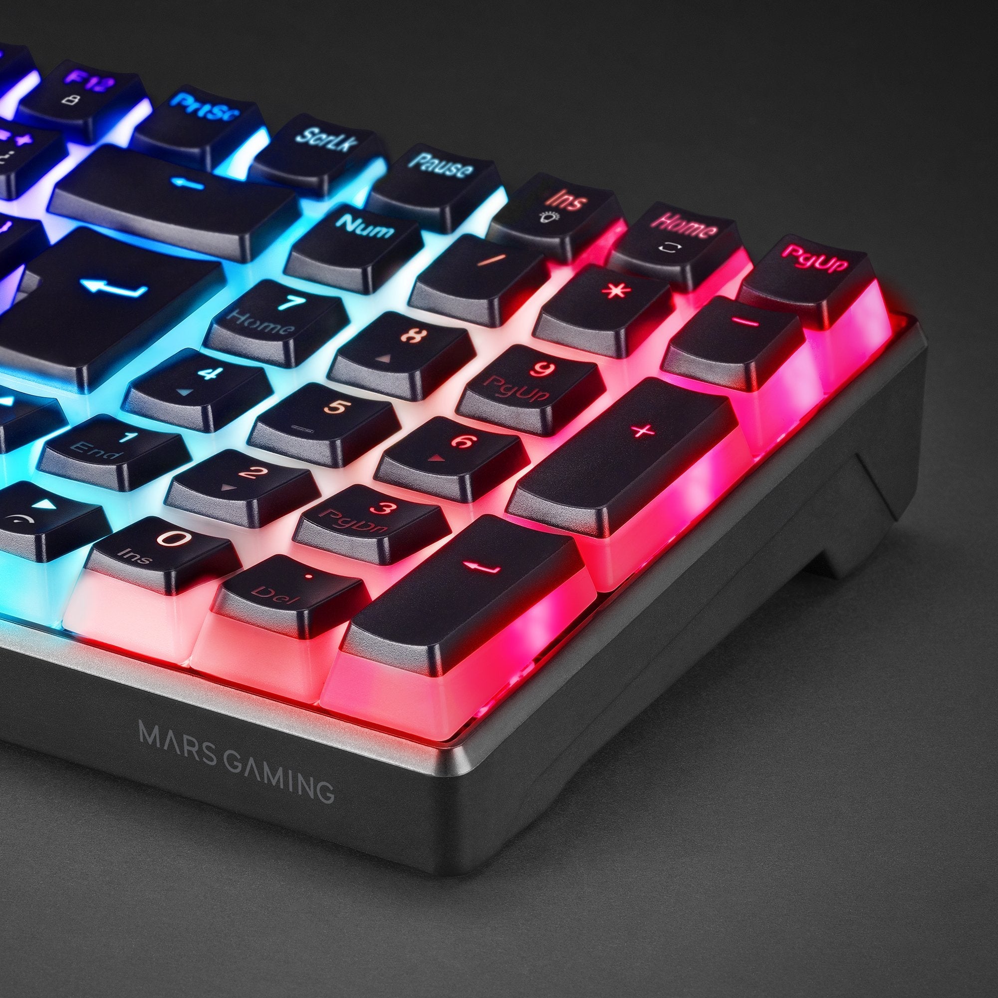 Mars Gaming Mkultra Teclado Gaming Premium - Tamaño Compacto 96% - Teclas Pbt Pudding - Iluminacion Rgb Chroma -