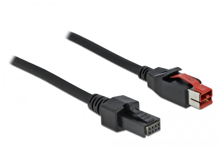 Delock Powerojousb Cable Stecker 24 V Zu 2 X 4 Pin Stecker 3 M Für Pos Drucker Und Terminals