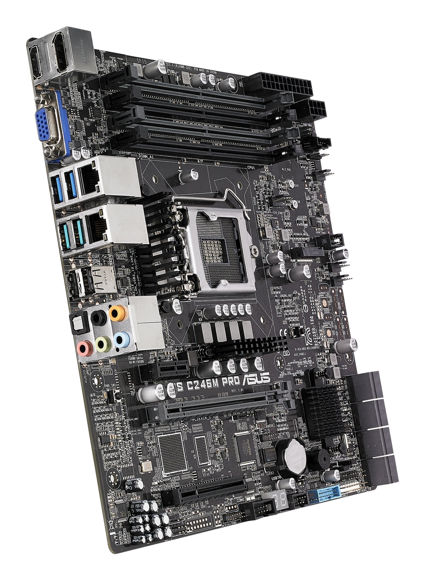 Placa Base Asus Lga1151 2666 Ws C246mpro Micro Atx, 8xd4 2666, Usb3.1