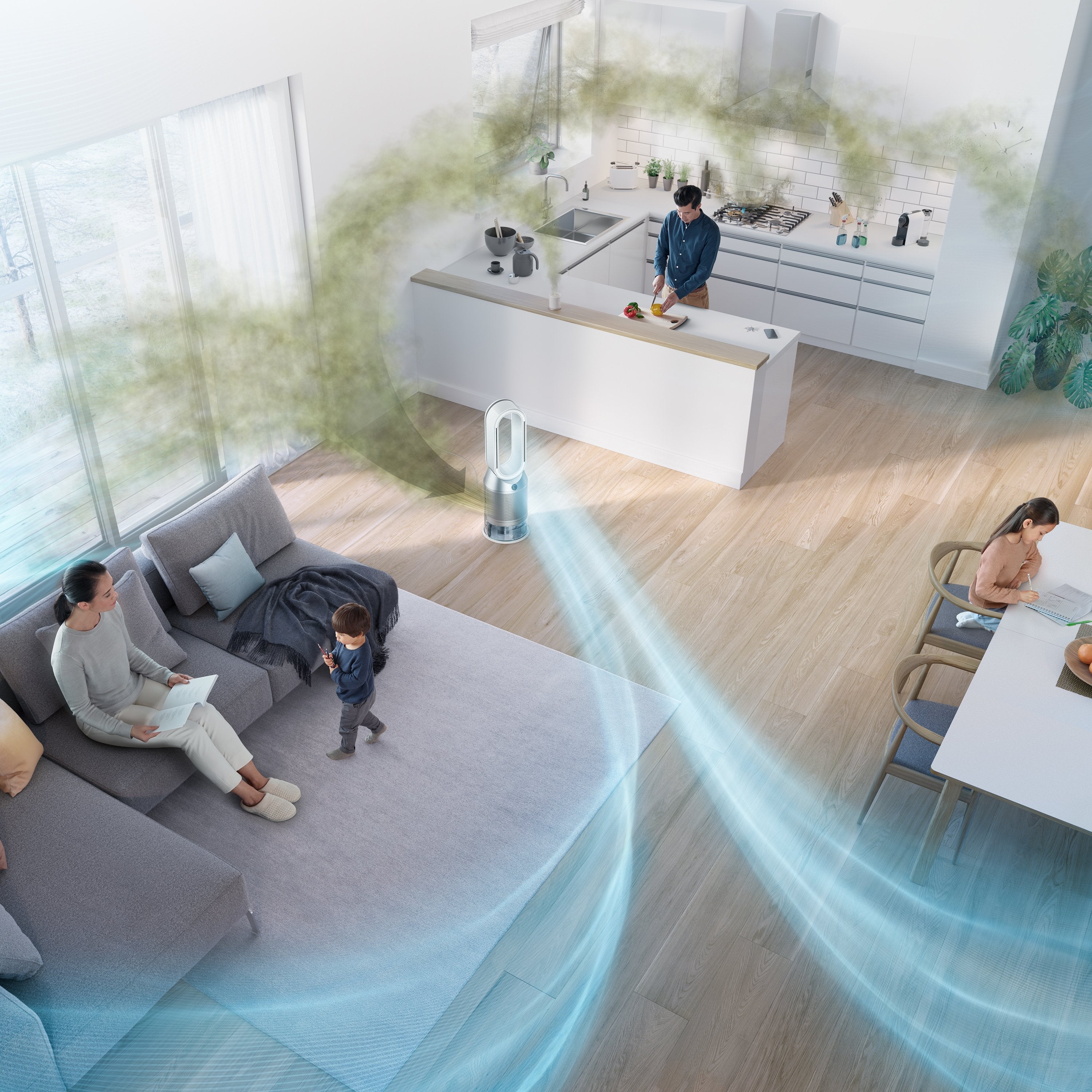 Dyson Purifier Humidify + Cool Autoreact 27 M² 62,4 Db 43,4 W Gris