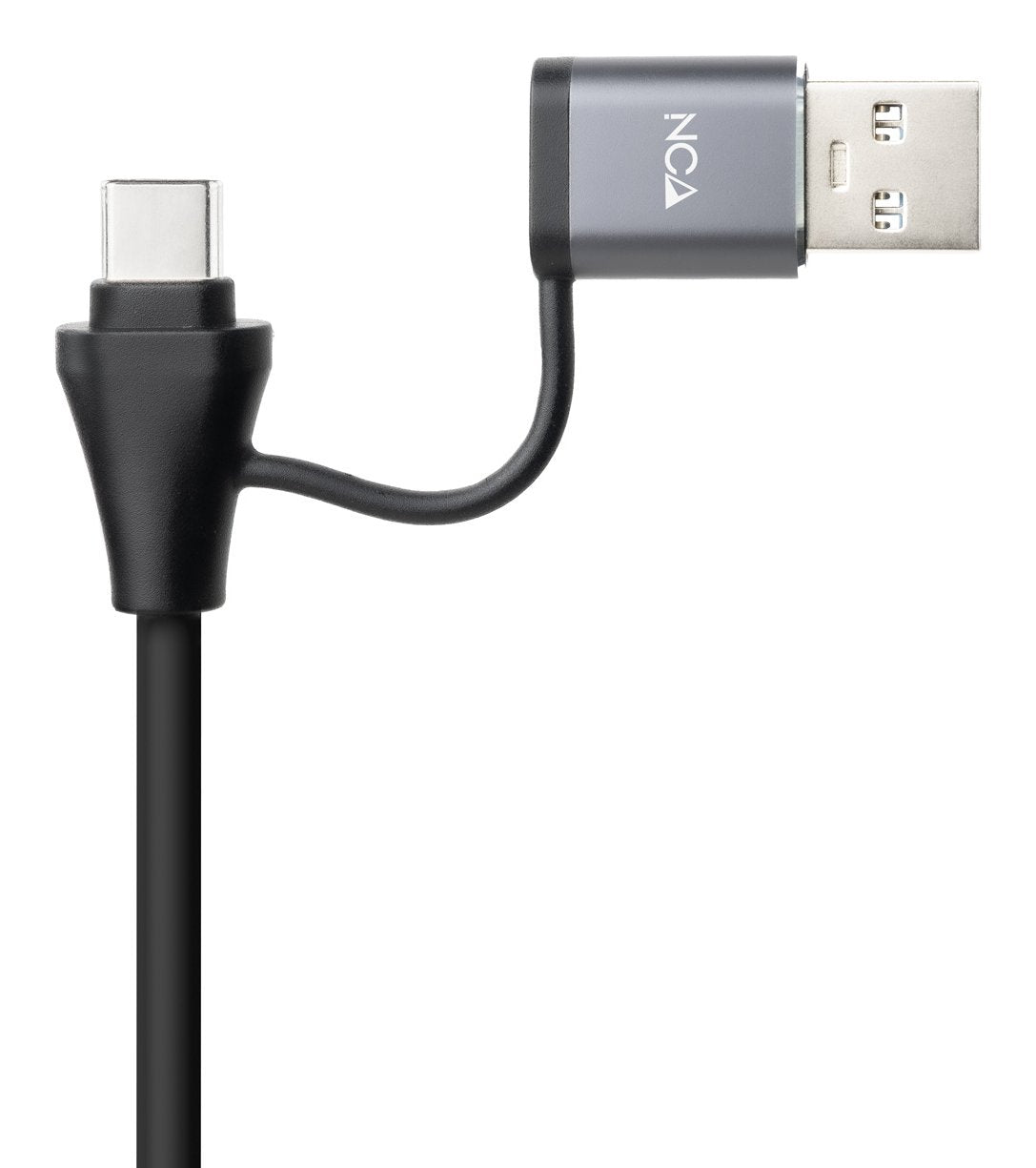Adaptador Usb Macho + Usb Tipo-C Macho Rj45 Nanocable 10.03.0411 1000mbps