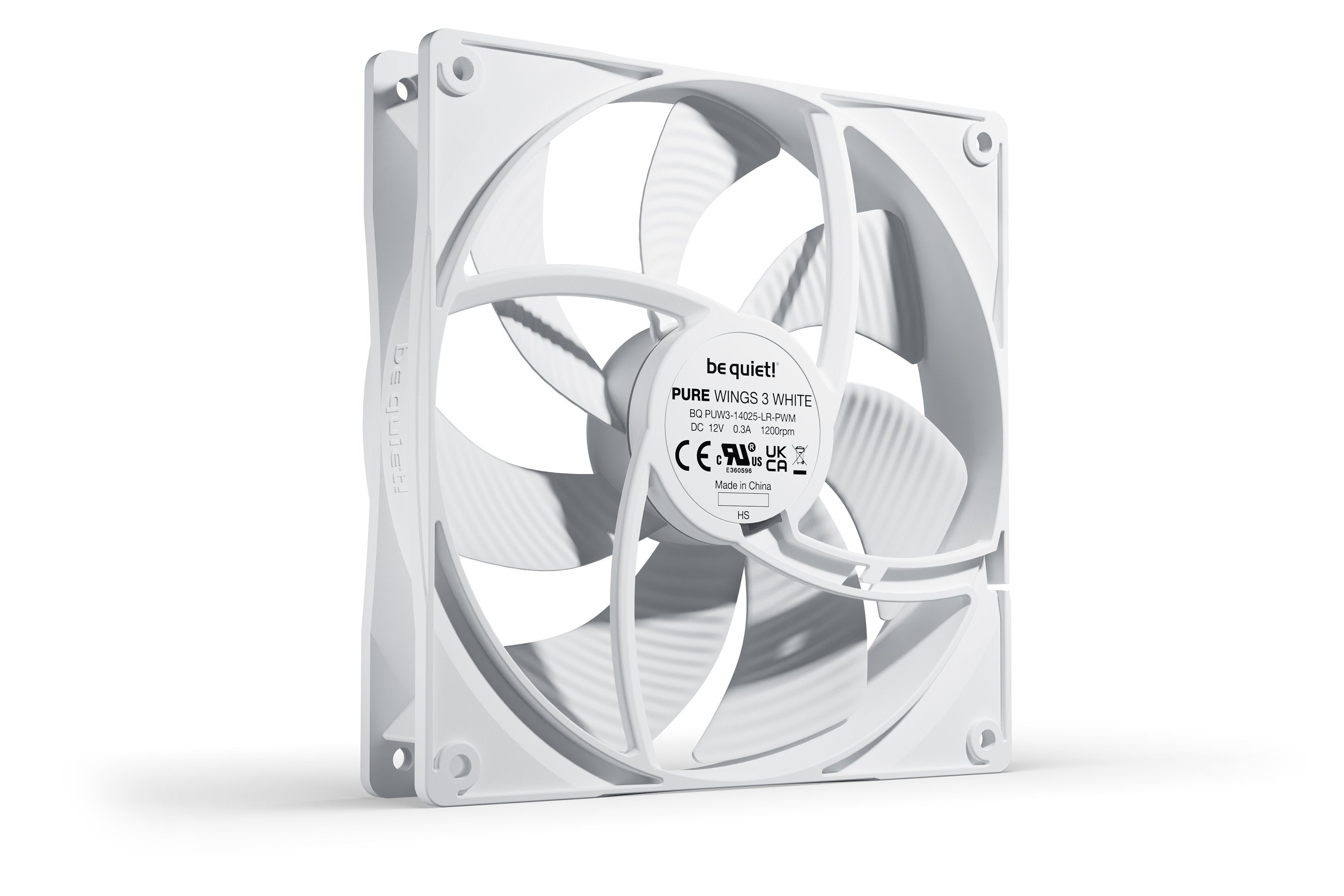 Be Quiet! Ventilador 140*140*25 Pure Wings 3 Blanco Pwm