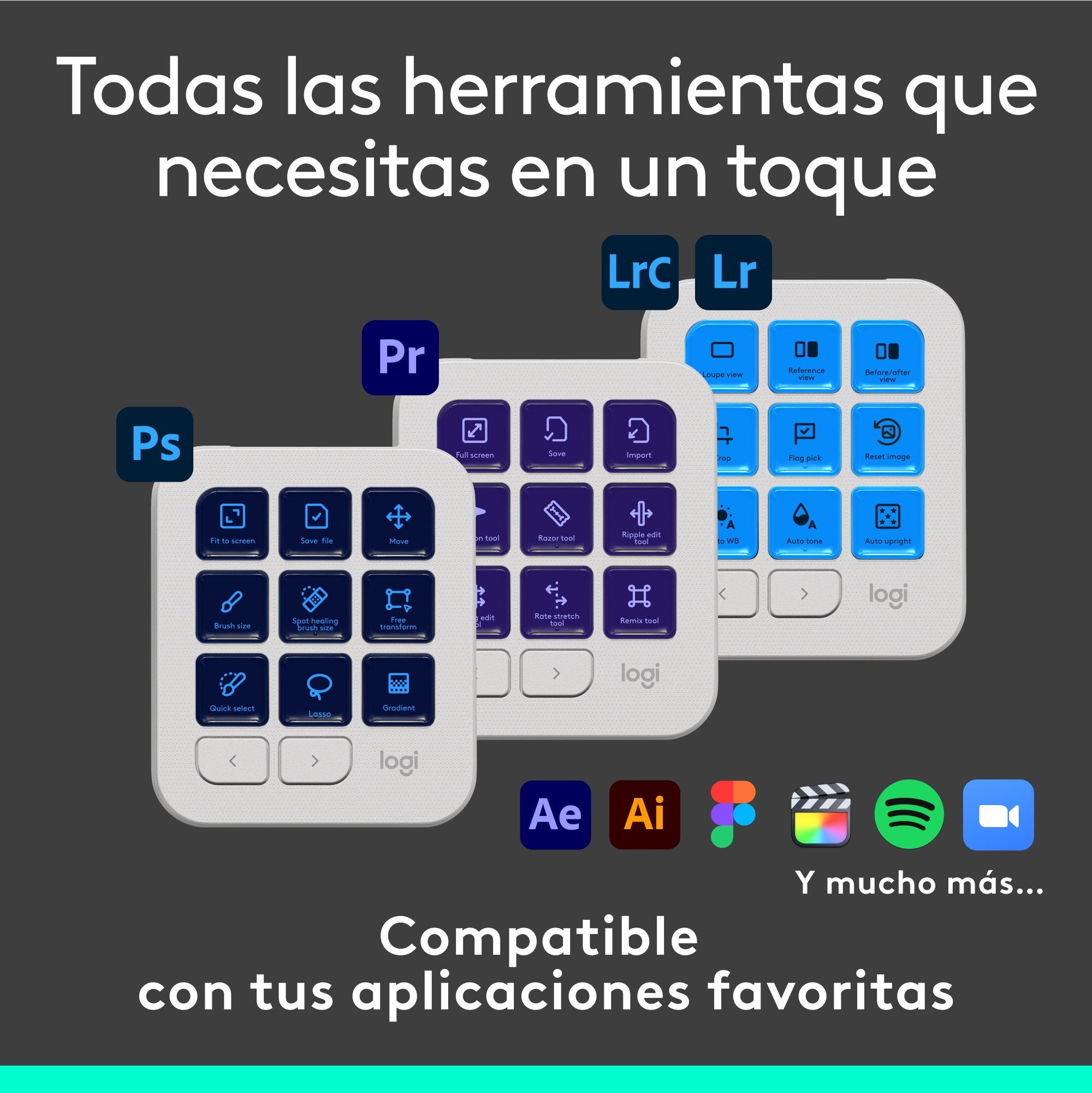 EAN 5099206124714 - Logitech MX Creative Console Teclado Bluetooth/USB imagen 4