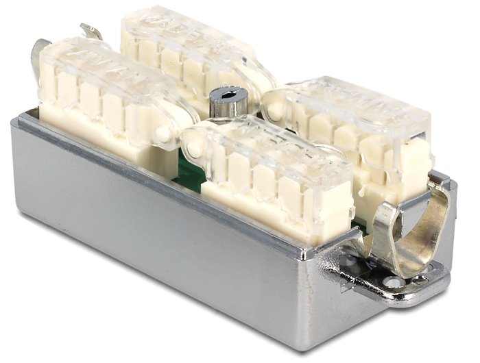 Delock Junction Box For Network Cable Cat.6a Idc Toolless