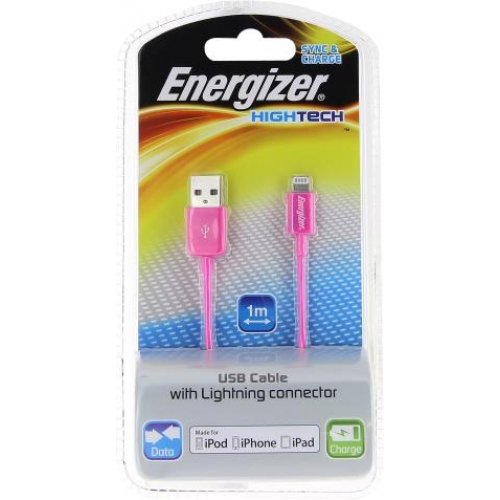 EAN 3492548140411 - Energizer LCAEHUSYIPPK2 cable de conector Lightning 1 m Rosa imagen 1