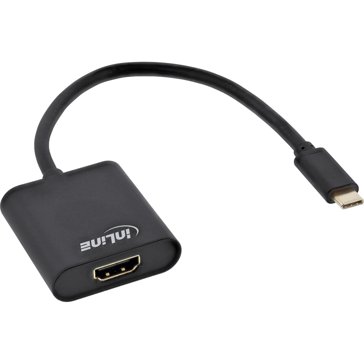 Adaptador Usb Inline, Usb Tipo C Macho A Hdmi Hembra (Modo Dp Alt), 4k2k, Negro, 0,2 M