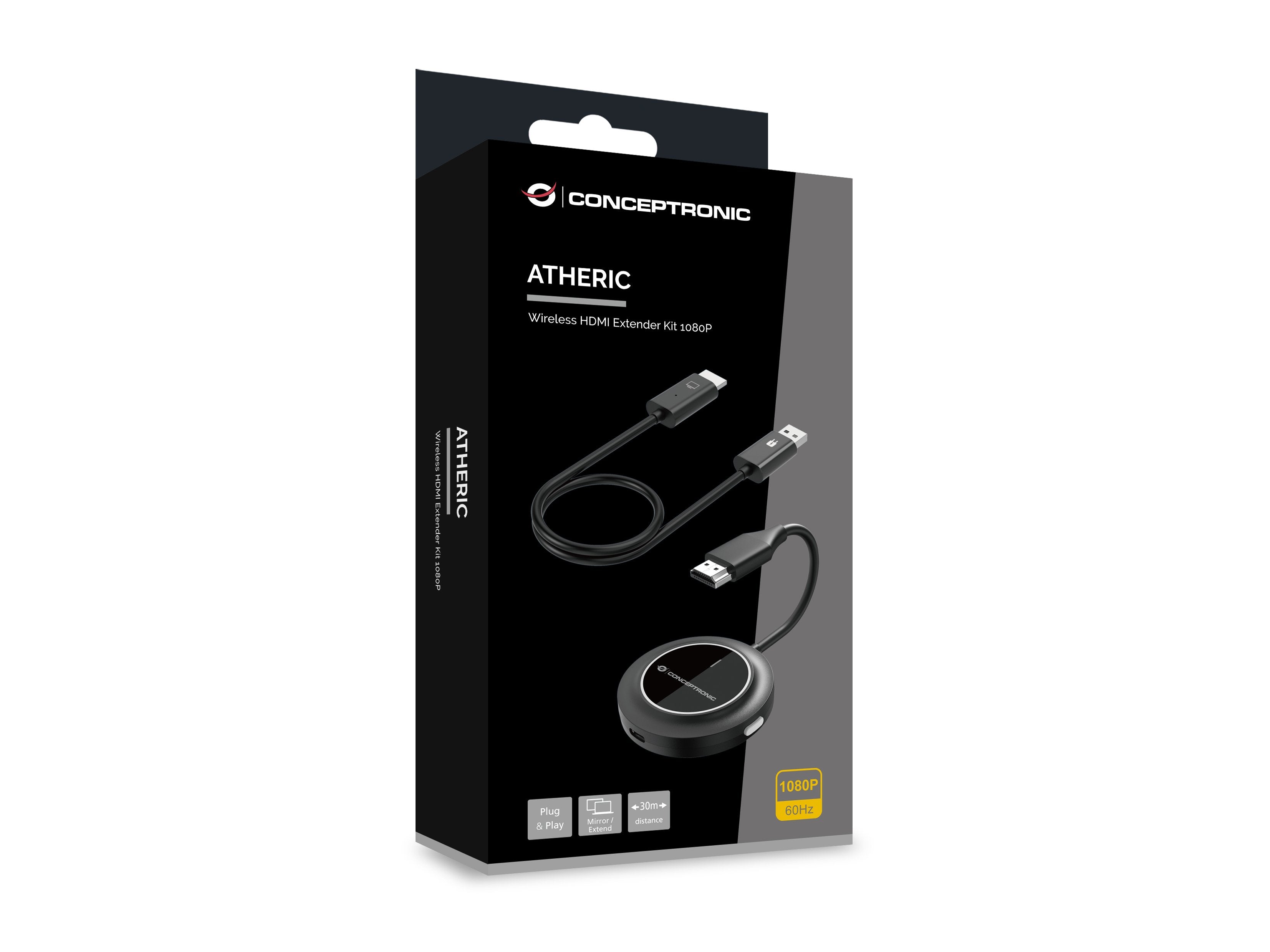 EAN 4015867242858 - Conceptronic ATHERIC02B adaptador de pantalla inalámbrico HDMI/USB Full HD Mochila imagen 5