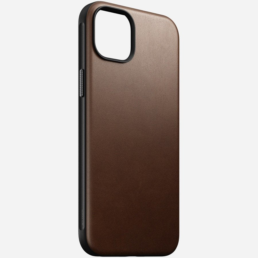 Nomad Modern Leather Case Iphone 15 Plus Brown