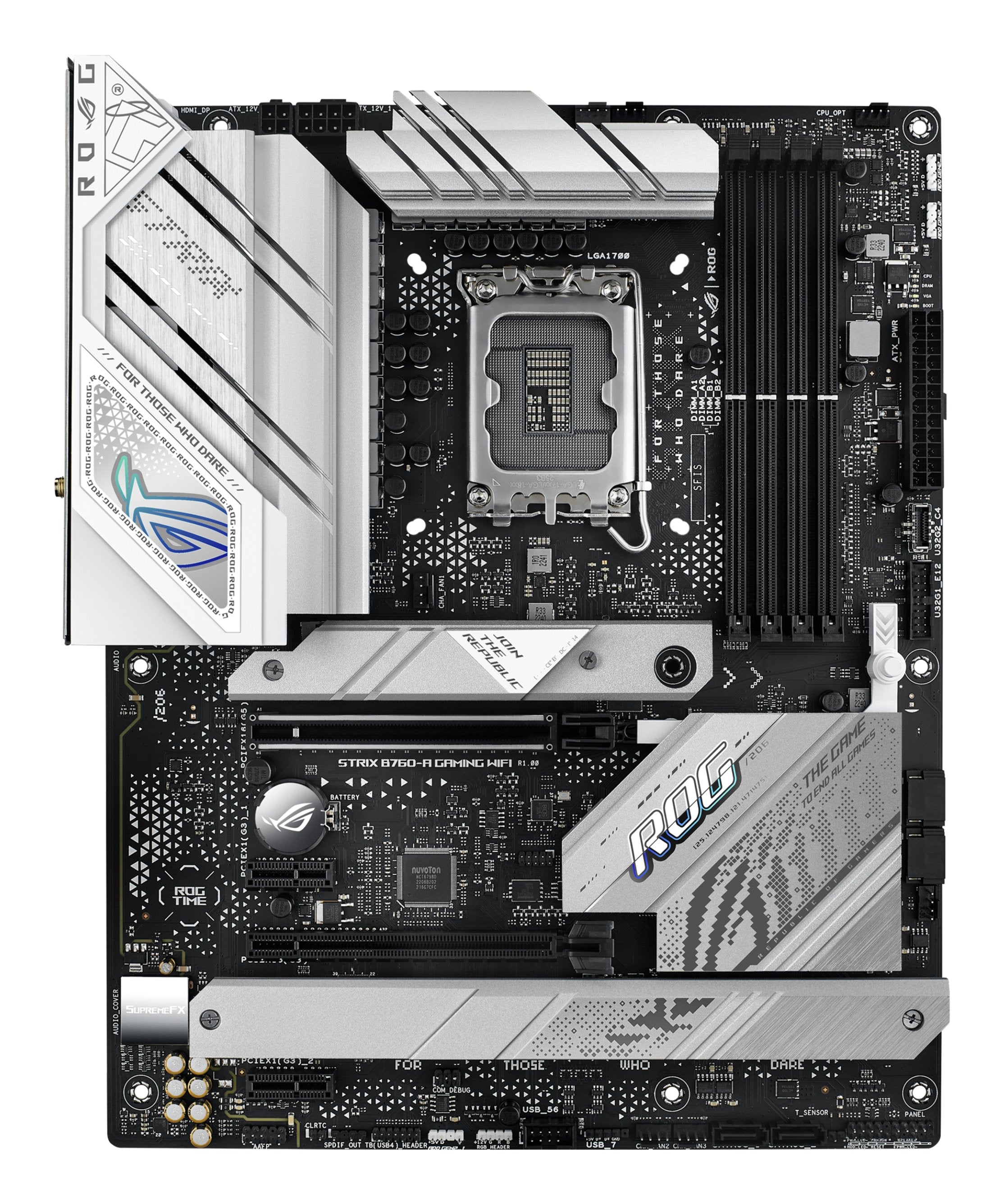 Placa Asus Rog Strix B760-A Gaming Wifi,Intel,1700,B760,4ddr5,128gb,Hdmi+Dp,4sata+3m.2,3usb 3.2+2usb-C,2.5gb+Wifi6e+Bt5.3,Atx