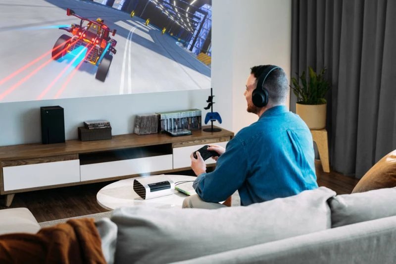 Viewsonic M10 Rgb Laser Projector 1080p 1920x1080 2200al 3000000:1 Contrast Cinema Supercolor+ Technology 3d Compatible