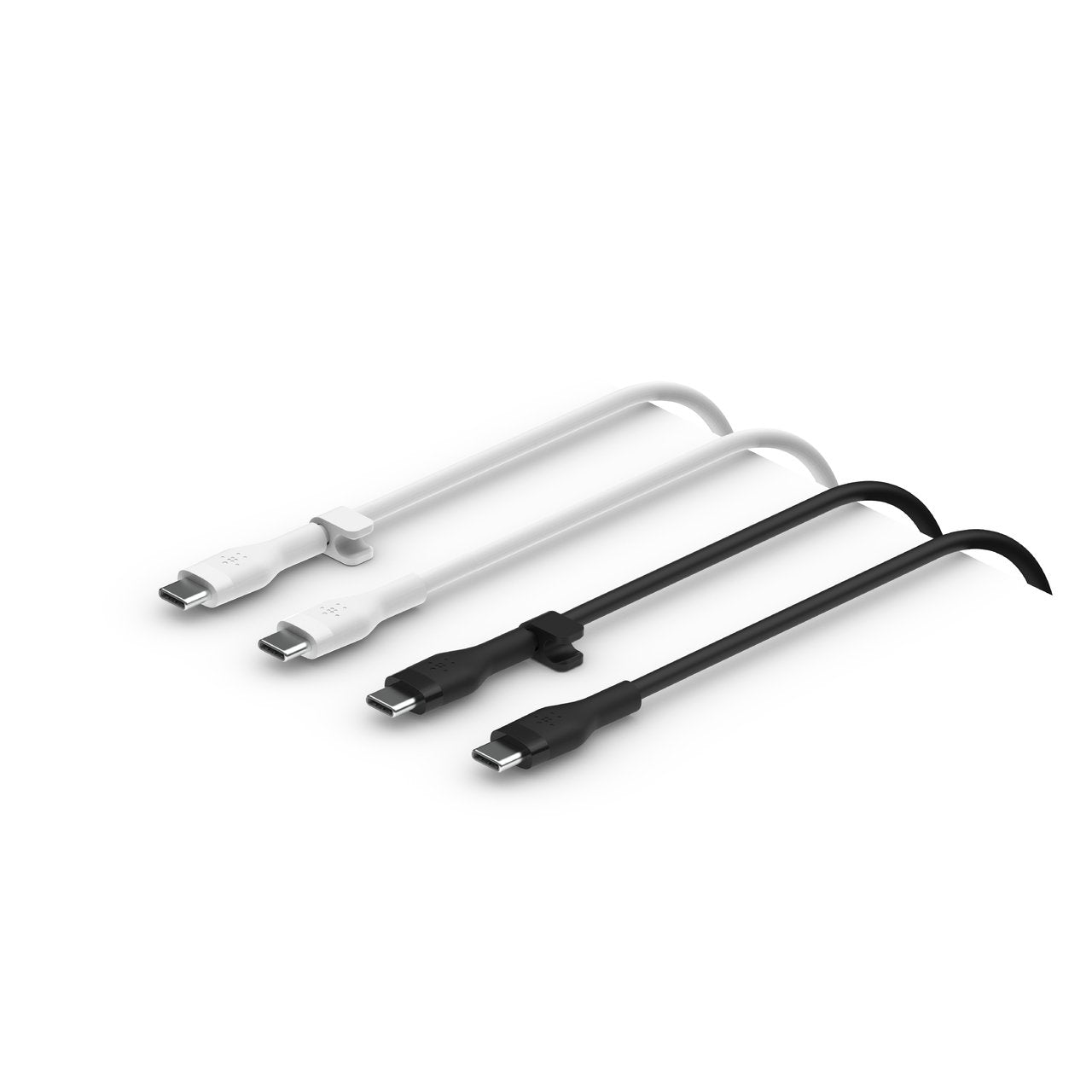 1x2 Belkin Flex Silicone Cabl 1m Usb-C/Usb-C B+W Cab009bt1mbw2pk