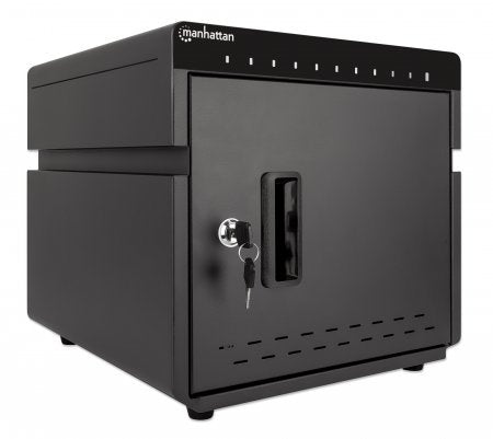 Manhattan Gabinete De Carga Para Teléfonos Y Tabletas Con 10 Puertos Usb-C Pd De 180 W En Total Con Hasta 18 W Por Puerto