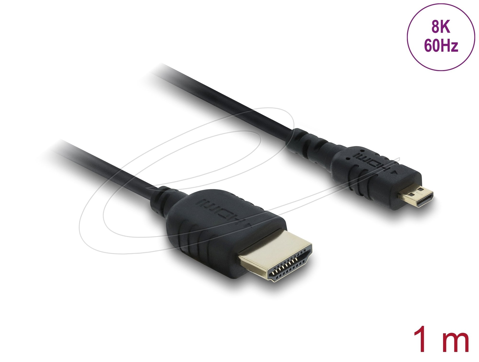 Delock Koaxiales High Speed Cable Hdmi Hdmi Macho A Micro Hdmi Macho 8k 60