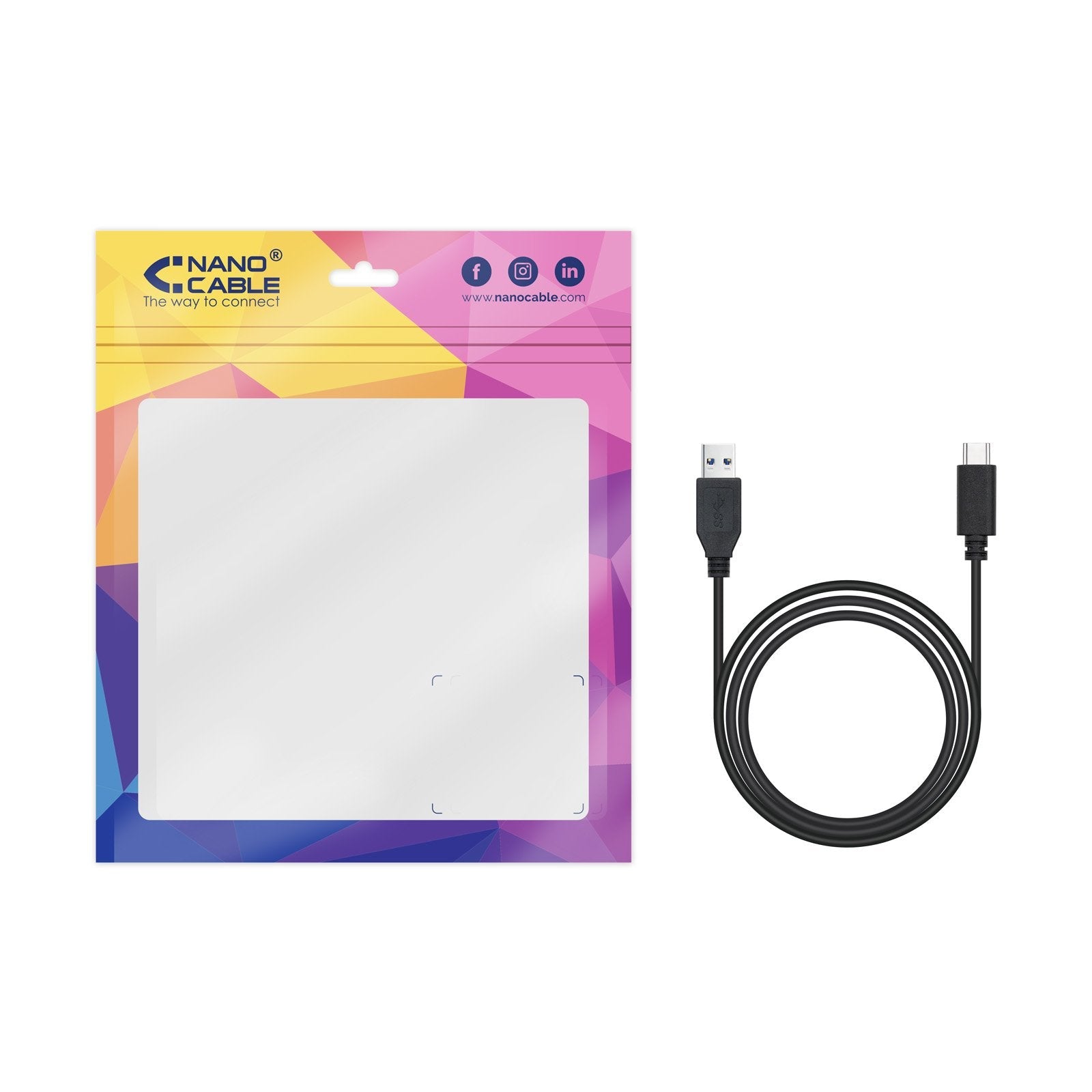 Nanocable Cable Usb-C 3.1 Gen 2 10gbps Macho A Usb-A Macho 1.50m