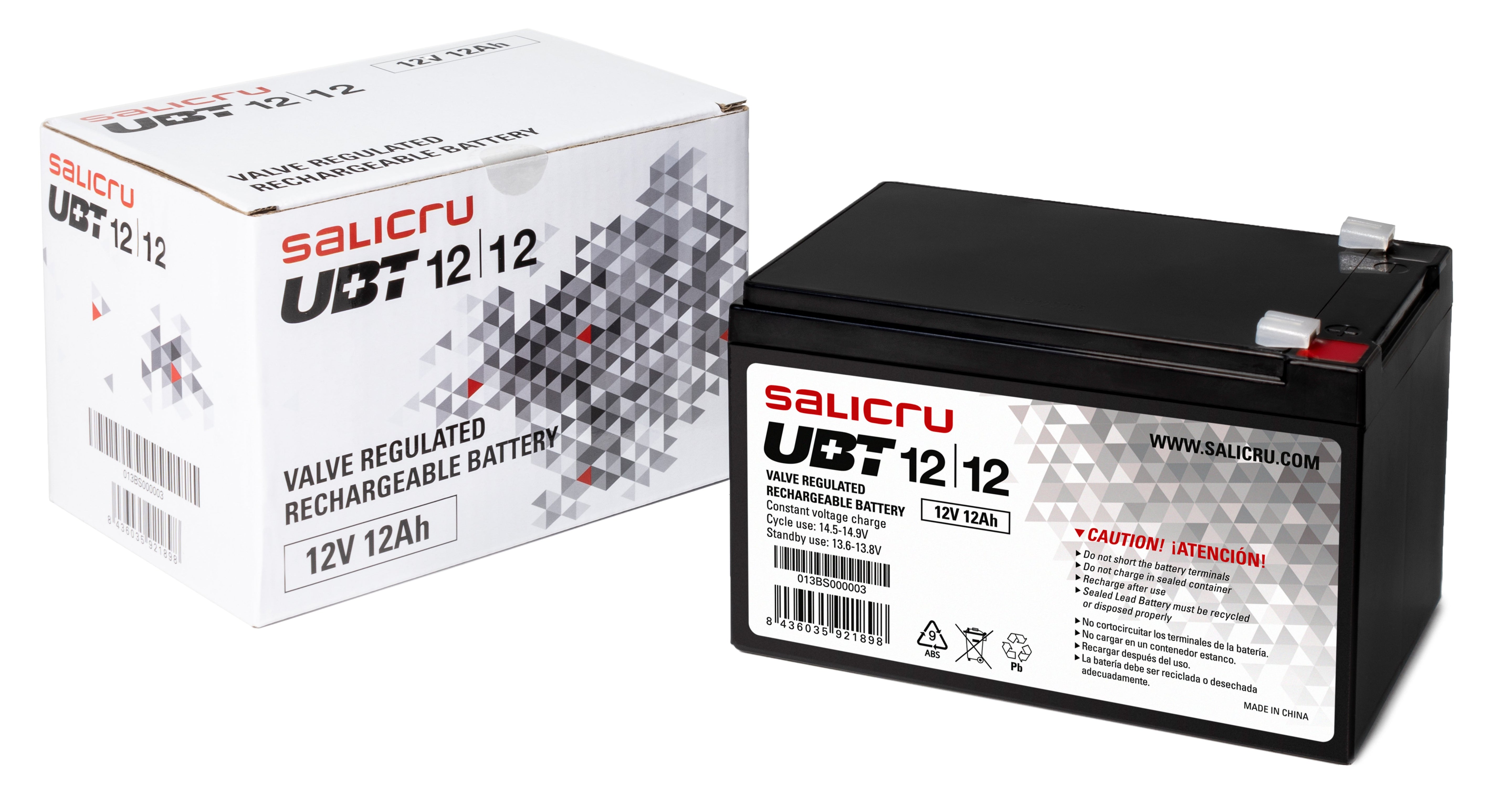 EAN 8436035921898 - Salicru 013BS000003 batería para sistema ups Sealed Lead Acid (VRLA) 12 V 12 Ah imagen 2