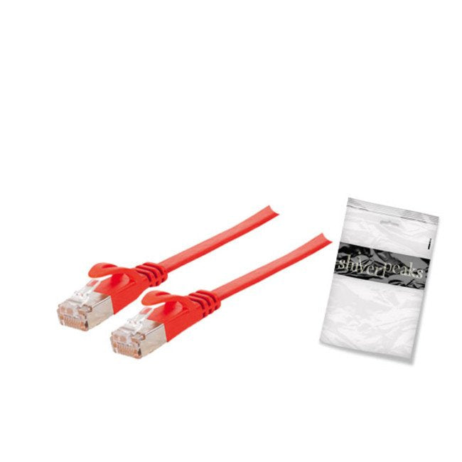 Shiverpeaks Rj45 Cable De Red Flach, Cat7 Roh, Slim, 7,5m Rot