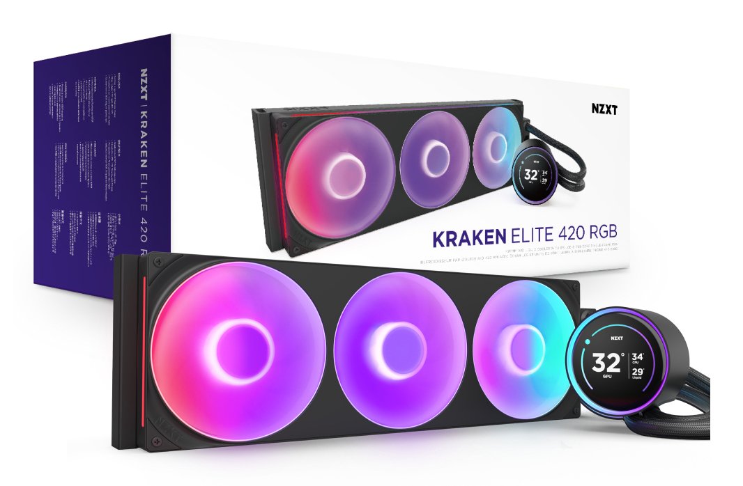 Refrigerador Liquido Cpu Nzxt Kraken Elite 420 Rgb V2 (Negro)
