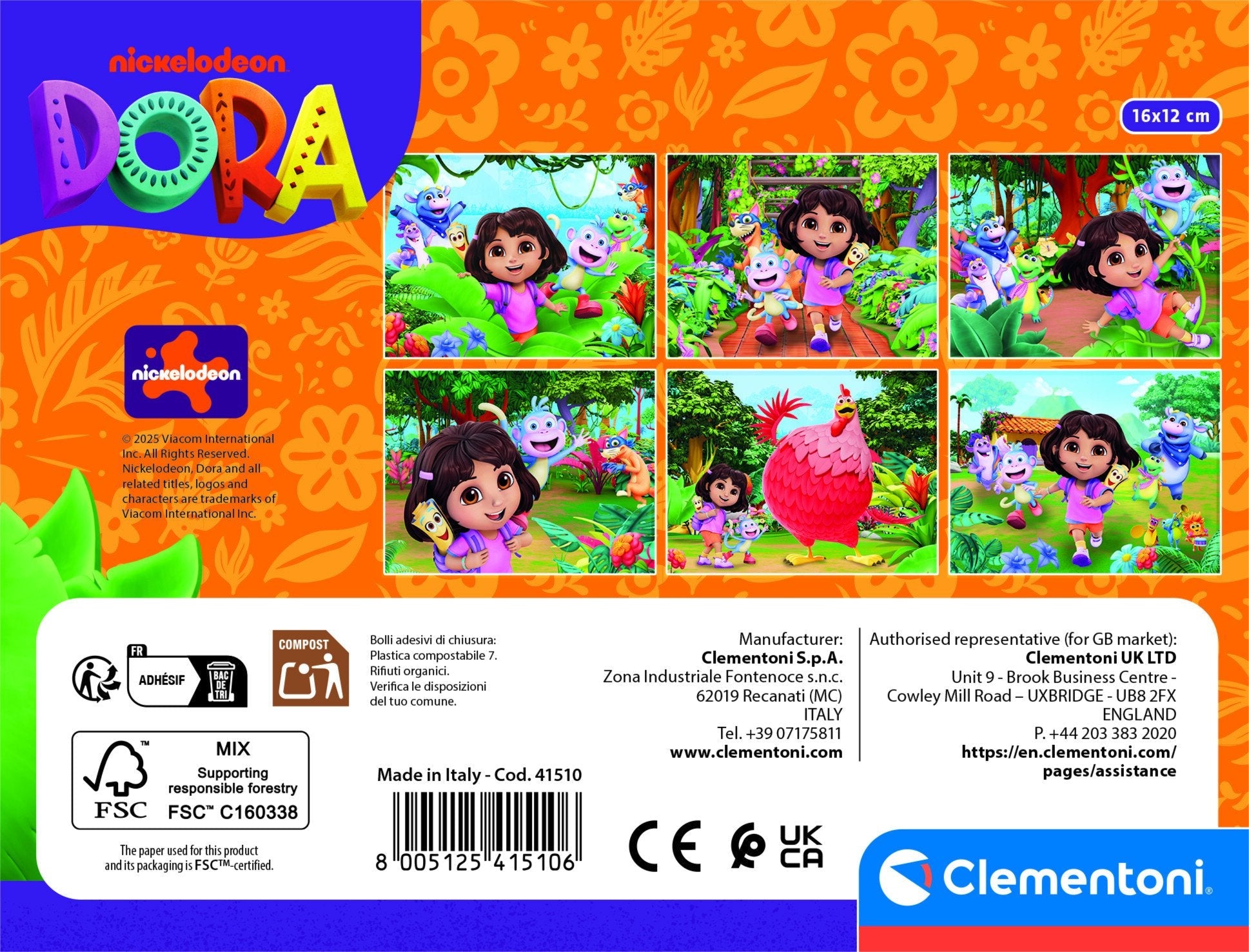 Puzzle Cubo Dora La Exploradora 12pzs