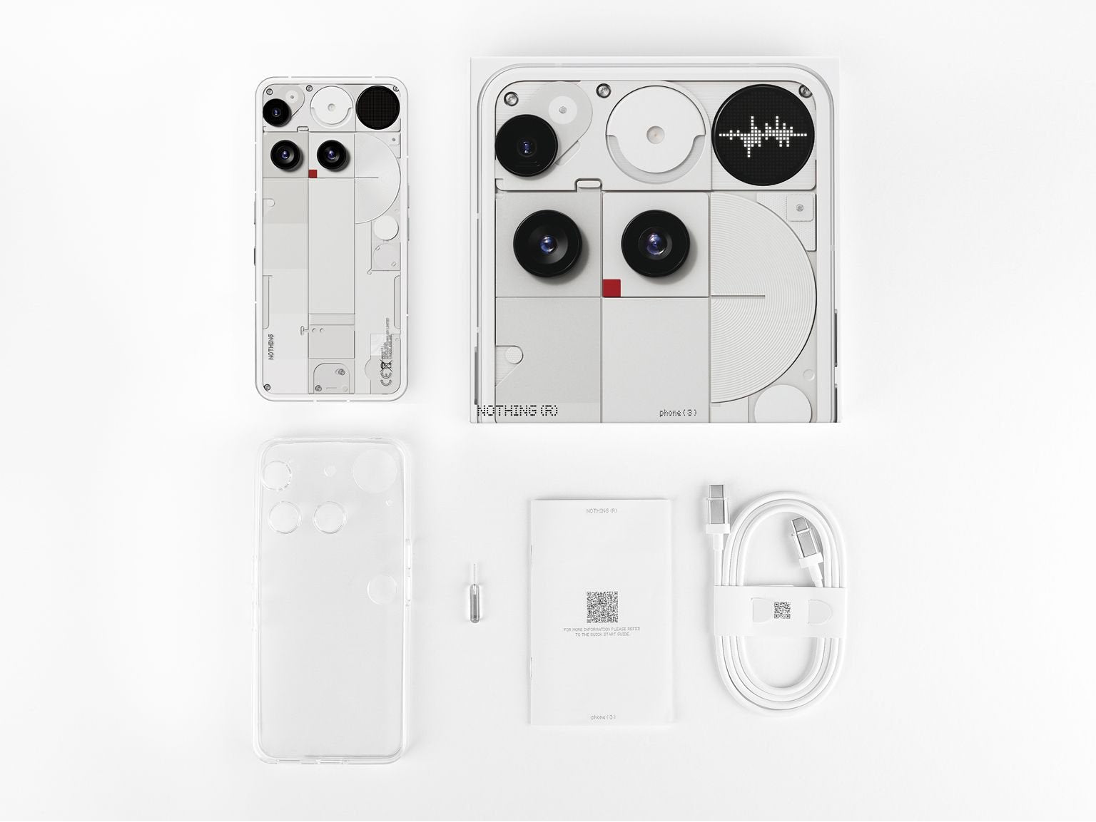 EAN 6974434226166 - Nothing Phone (3) 16,9 cm (6.67") SIM doble Android 15 5G 12 GB 256 GB 5150 mAh Blanco imagen 2