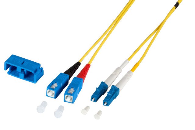 Efb Duplex Cable De Red Lc-Sc Os2 G652d 0,5m Lszh 2mm Gelb